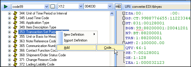 It's easy to customize an EDI standard
