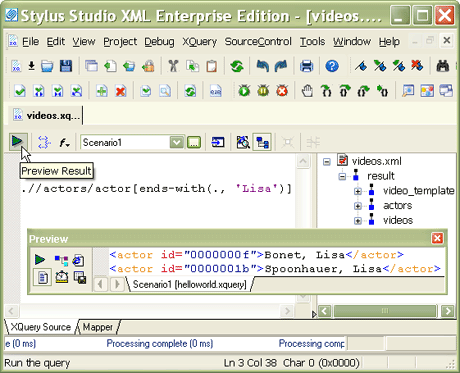 Accessing XML documents with XQuery and previewing the result in <%=ConfigurationManager.AppSettings[