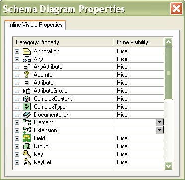 Customize XML Schema Editor